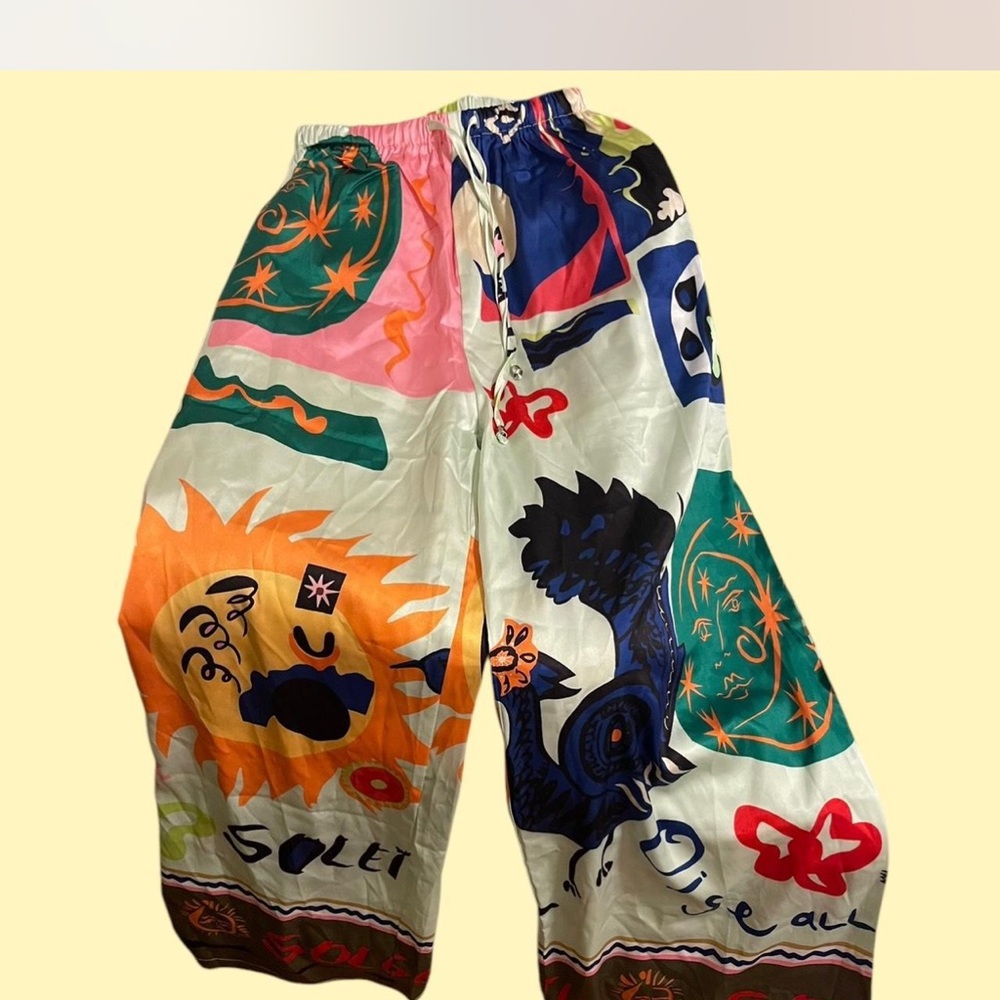 Bronze Snake Flowy Pants